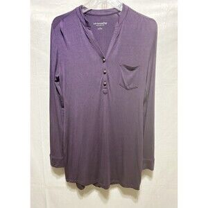 Soft Surroundings Womens S Purple Long Sleeve‎ Top
